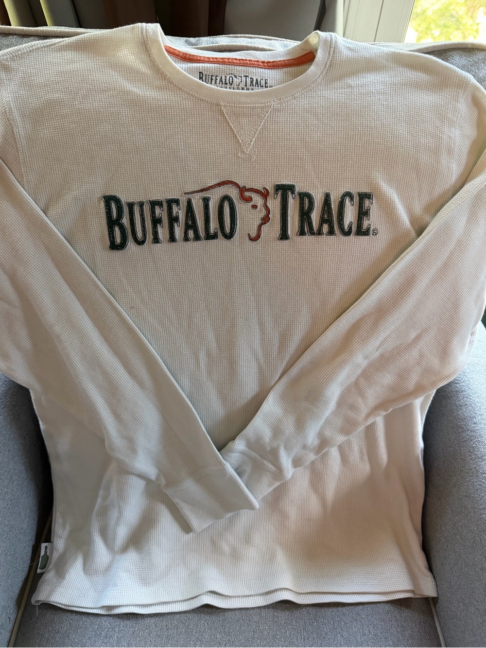 Buffalo Mens Long-Sleeve Thermal Top in Off-White